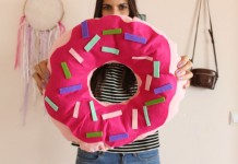 DIY Donut Pillow from Felt