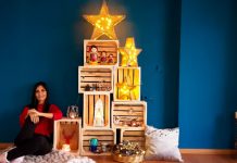 Yılbaşı Dekorasyonum ve Kasalardan Kendin Yap Yılbaşı Ağacım